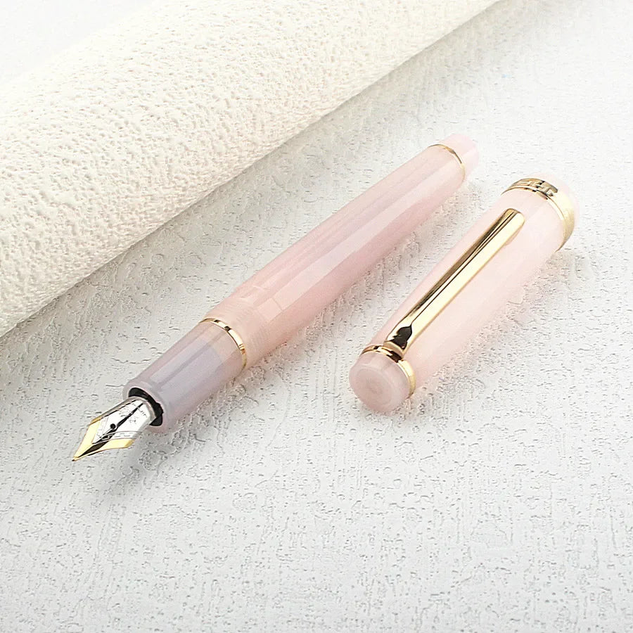 Jinhao 82 Fountain Pen Luxury Acrylic /Metal Ink Pen F Nib Elegante Business Office School Supplies Writing Pen Stationery
