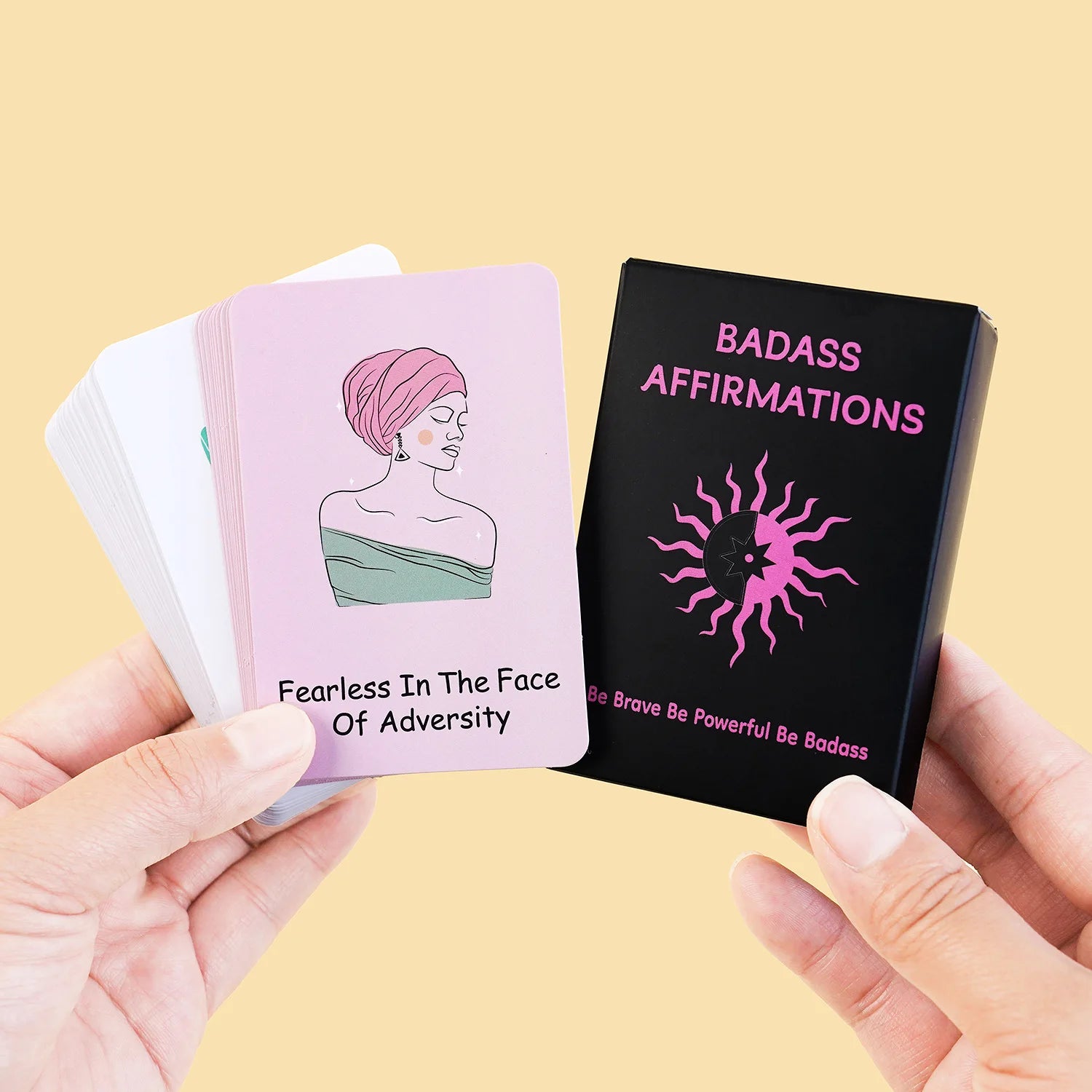 60 Pcs Women Affirmation Cards Set, Daily Positive Motivation Cards with Uplifting Encouragement Cards for Girls & Women